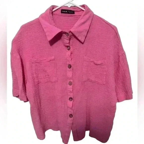 SHEIN Women’s Button Down Shirt - Picture 1 of 6